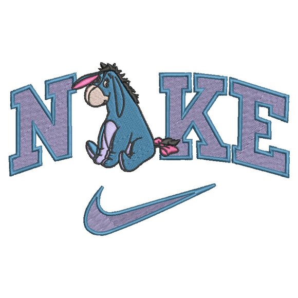 Nike Eeyore Embroidered TODDLER Crewneck Sweatshirt Winnie Pooh - Picture 2 of 14